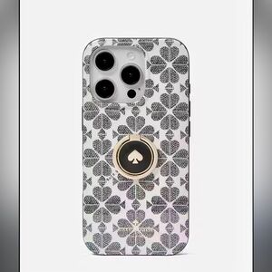 Kate Spade Spade Flower Stability Ring And Case Iphone 15 Pro